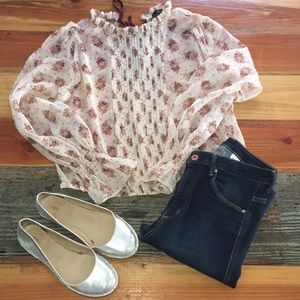 H&M high waist skinny jeans in indigo.